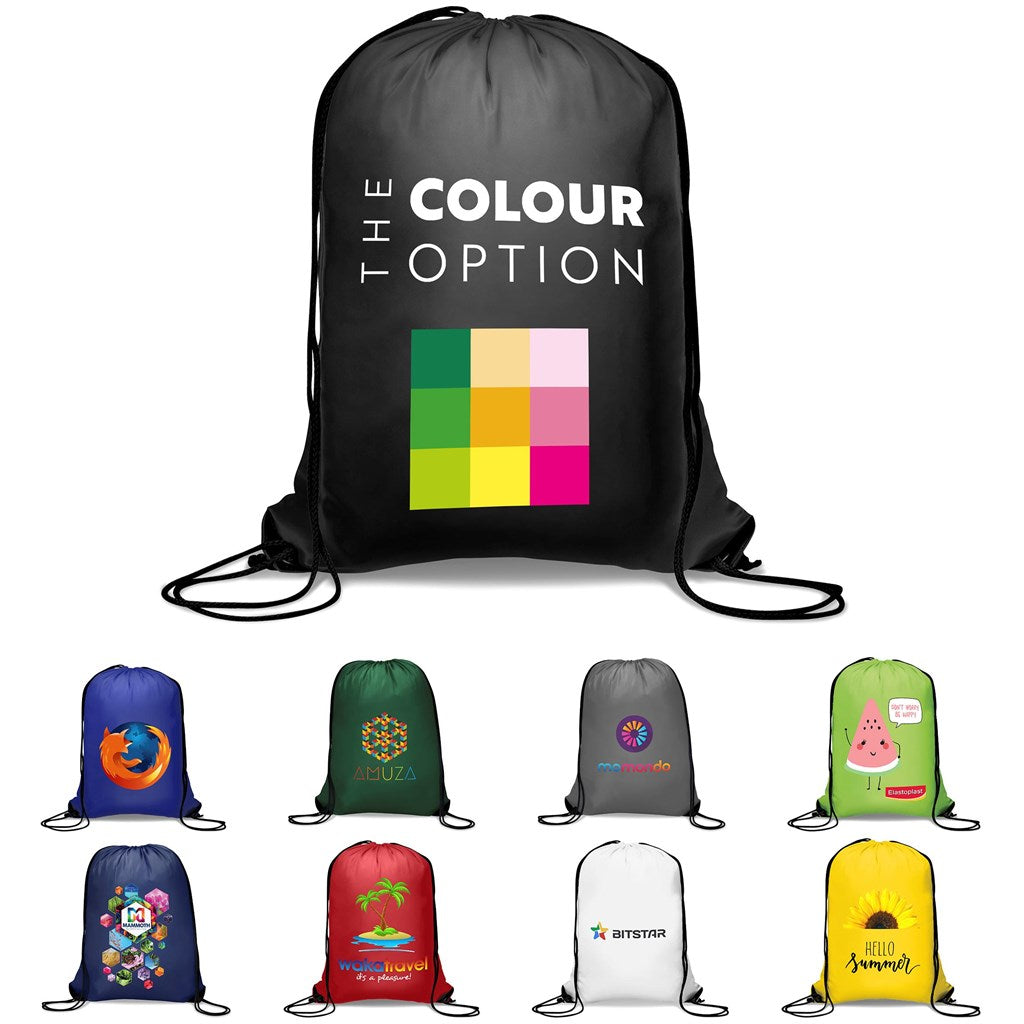 Make a statement with custom drawstring bags in bulk, perfect for corporate gifting, events, and promotions. Our high-quality, reusable bags can be branded with your logo or personalised design, ensuring maximum brand exposure. Whether you're hosting an event, launching a marketing campaign, or offering stylish giveaways, these bags are a practical and eco-friendly choice. Available for delivery in Pretoria, Johannesburg, and Cape Town, we provide premium branded drawstring bags across South Africa. Order in bulk today and elevate your promotional efforts!